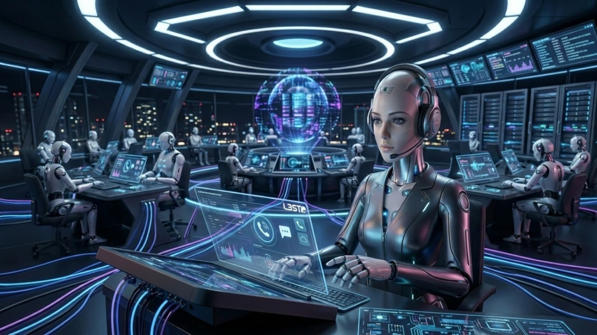 AI centrala telefoniczna dla biznesu — Wirtualna recepcjonistka AI: odbiera połączenia, rozumie klienta, umawia wizyty i przekazuje leady do CRM.